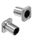 LMK8UU Square Flange Linear Ball Bearings 8mm Bore 15mm OD 24mm Length 2 Pack Double Side Rubber Seal CNC 3D Printer