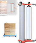 Manual Stretch Film Dispenser That Makes Wrapping A Breeze With Adjustable Torque Clamps For Easy Pallet Wrapping Fits 157mm Film Core 500mm Wide Ideal For Supermarkets Fruit Shops Hotels And Home Use