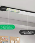 Linkable 2Ft LED Garage Light Ceiling Fixture With 5000K Daylight Tube, 18W Overhead Bar, Plug In, IP65 Waterproof, installed view
