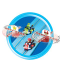 Mario Kart Slot Car Race Track With Spinners Two Cars Included Starring Mario And Peach Battery Powered Beginner Racing Set