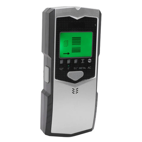 FTVOGUE 5 in 1 Stud Finder Wall Scanner with LED Green Backlit Screen and upgraded sensors side view.