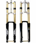 Beefy 26 Inch Mountain Bike Suspension Fork With 180 Mm Travel Magnesium Alloy Downhill Fork 20 Mm Thru Axle in black