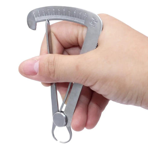 Pro Grade Stainless Steel Inside Caliper Gauge Slick Silver Finish Dead Accurate Measuring Tool For Diamond Jewelry And Dental Stones Rock Solid Durability 0 To 10 Mm Range