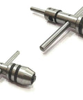 Spindle Pilot Tap Wrench Set For Internal And External Threading, DIY Friendly Hand Tapping Tool for drill press or lathe, metal handles