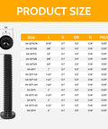 Top Shelf 1/4-20 X 1-1/4 Inch Flat Head Hex Socket Cap Screws size chart listing dimensions and specifications.