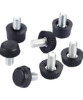 Height Adjustable Leveling Chair Leg Feet Set For Sofa Bed Table And Cabinets M6x10mm Threaded Screw In Floor Protectors 10 Pieces