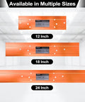 Sheet Metal Bender Folding Tool Hand Seamer For HVAC Ductwork Roofing And Metal Panels 18 Inch With Three Eighths Inch And One Inch Fold Depth Beefy Steel Brake In Bright Orange Finish, available in 12, 18, and 24 inch sizes.