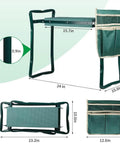 Versatile Garden Kneeler And Seat With Soft Kneeling Pad And Tool Pouches For Easy And Comfortable Kneeling Or Sitting While Gardening Grab And Go Portable Bench With Handles For Men Women And Seniors