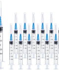 25 Pack 3ml 23G Lab Syringes With Luer Lock, Individually Sealed, clear measurements, thick barrel, durable pusher