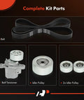 Toyota Tacoma 2016 2023 V6 3.5L Serpentine Belt Drive Kit Includes Timing Belt Tensioner And Three Idler Pulleys For Do It Yourself Maintenance