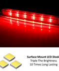 Dark Smoked Lens Full LED Trunk Lid Center Mount Third Brake Light Bar Assembly for 2008 2016 Mitsubishi Lancer Evolution X Sedan