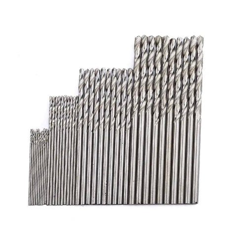 Dope 40-Pc PCB Twist Drill Bits Set With Straight Shank Mini Drill Bits 0.5mm to 2.0mm in graduated sizes for woodworking tools