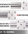 Beefy Pro Grade Linear Rail Kit assembly steps with 2900mm rails and SBR50UU bearing blocks for CNC router and 3D printer setup