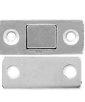 Stainless Steel Cabinet Door Magnets Set 10 Pcs Sliding Door Catches With Double Sided Tape For Cabinets Closets Drawers Concealed Magnetic Hardware
