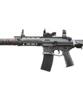 Hydra Full Size 177 Caliber CO2 Blowback Air Rifle With Red Dot Sight, full auto and semi auto modes, side view