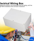 IP65 Electrical Junction Box Heavy Duty Flame Retardant ABS Plastic Enclosure for Industrial Construction Sites Outdoor