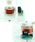 Close-up of DIY Perpetual Motion Model Kit with Stable Electromagnetic Drive 24V showing electromagnetic coils and components.