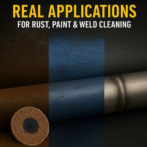2 Inch Quick Change Sanding Discs Set For Die Grinder With Zirconia And Aluminum Oxide Abrasives For Surface Prep Rust Removal