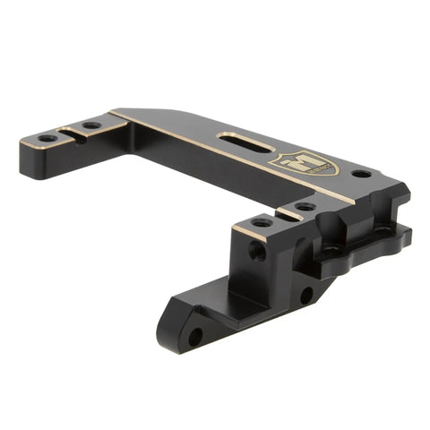 Brass Servo Mount Upgrade For Vanquish H10 Optic Sparco Yokohama 1 To 10 RC Crawler Bolt On Heavy Duty Beefed Up Brass Weight Black Anodized