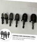 Six Piece Pro Grade Bearing Tube Expander Kit For Air Conditioning Copper Tubing And Portable Flaring Tool HVAC Swaging Set That Works With Your Electric Drill Lightweight Compact Flare Tool For Installers And DIY Pros