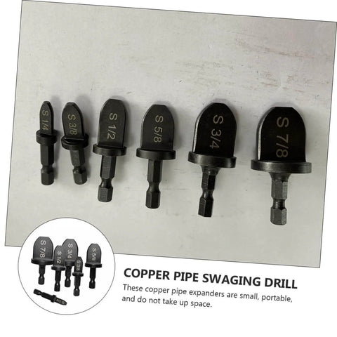 Six Piece Pro Grade Bearing Tube Expander Kit For Air Conditioning Copper Tubing And Portable Flaring Tool HVAC Swaging Set That Works With Your Electric Drill Lightweight Compact Flare Tool For Installers And DIY Pros