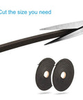 Kick Those Stubborn Drafts With Heavy Duty Foam Seal Tape For Doors And Windows Soundproof Weather Stripping Single Sided Cushioned Gap Filler Blocks Chill Air And Hiss 3 8 By 3 16 2 Rolls being cut with scissors.