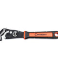 12 Inch Self Adjusting Pipe Wrench With Dual Material Handle For Black Iron Galvanized PVC And Copper Plumbing Quick Grip Release For Fast One Hand Use