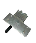 Heavy Duty Forklift Spare Parts Lock 0009311067 for pallet jack and lift truck, steel construction, top view.