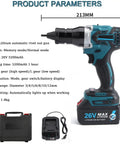 Pro Level Cordless Rivet Nut Gun With Brushless Motor And Lightning Fast Three Second Pull For Auto Shop And Rv Work Featuring Slick Ergonomic Handle and features visible.