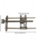 Heavy Duty Carpentry Bench Vise With Manual Threaded Screw For Tightening Workpieces During DIY Cutting Or Sanding And Assembly Projects In Your Workshop, 50 cm long, steel body
