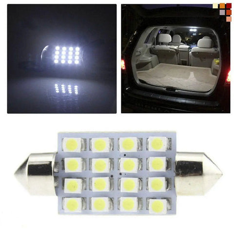 Fresh LED Interior Lighting Kit 11 Xenon White Bulbs T10 36mm Dome And License Plate Wedge Base Easy Drop In Spotlights Upgrade View DIY Project Save Cash No Tools Needed, 36mm LED bulb