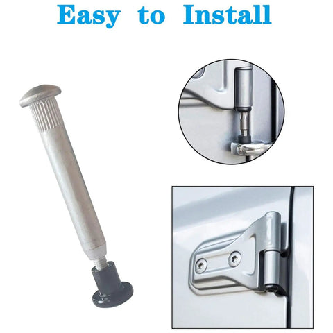 Heavy Duty Door Hinge Set For Multiple Vehicle Models With 200kg Load Capacity Anti Rust Aluminum Hinges Installed View
