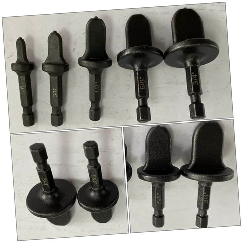 5 Piece HVAC Tube Expander Kit with Pro Flaring Tool and Swaging Bits made of bearing steel, includes various expander sizes