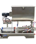 Badass Double Head Paste Filler Machine, stainless steel dual piston system for seamless dispensing of creams and sauces.