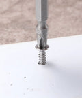 Hella Durable 100 Piece Size 12 By One And One Half Inch Sheet Metal Screws 410 Stainless Steel Flat Head Tek Self Tapping Fasteners Rust Proof Heavy Duty Hardware For Garage Mods installation in surface