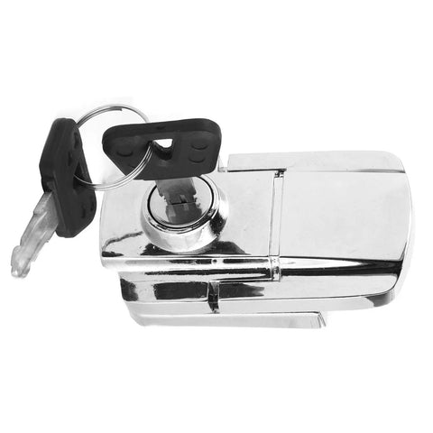 Iron Trunk Lock With Two Keys For Motorcycles Spring Toggle Latch Hasp Clamp Heavy Duty Locking Tool For Bikes And Travel Gear