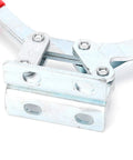 Close-up of Heavy Duty Cast Iron And Alloy Steel Welding Toggle Clamp With Dang Solid 250kg Holding Power and 165mm Extended Lever.