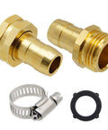 Heavy Duty Garden Hose Repair Kit With Clamps Includes Male And Female Fittings Aluminum Hose Repair Connector Set 3 Pack