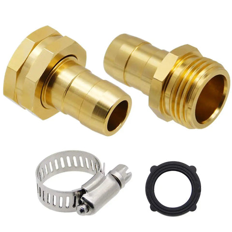 Heavy Duty Garden Hose Repair Kit With Clamps Includes Male And Female Fittings Aluminum Hose Repair Connector Set 3 Pack