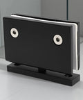 Beefy Heavy Duty Glass Door Hinge For Frameless Showers, 304 Stainless Steel In Matte Black, 360 Degree Pivot Bathroom Hinge, Corrosion Resistant And Rust Proof, Durable Shower Door Hardware 3.5 x 2 x 2.8 In, black