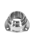 9 Inch Bearing Housing Ends For Old School Ford Half Inch Old Style Axle Steel Construction Fits Ford Axle Tubes And Wheel Bearings Heavy Duty Replacement Component, polished steel with two bolt holes