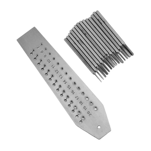 Fourteen Pcs Miniature Tap And Die Set 0.7mm To 2mm For Jewelry Making And Watch Repair with screw plate and taps
