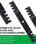 42 Inch Mulching Mower Blades For 7 Star Mounting Pattern Replacement Blades 42 Inch Deck Riding Lawn Tractor Easy Install Heavy Duty Cut
