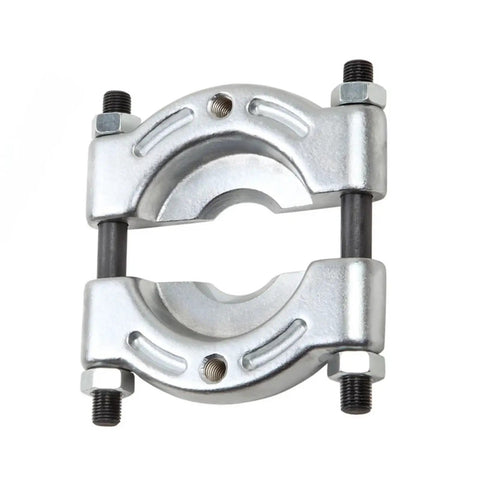 Double Disc Bearing Separator Puller Kit For Transmission And Gear Removal, Beefy Steel Build, Easy Release, top view with bolts