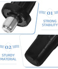 Spring Loaded Cabinet Door Pins Replacement Kit For Shutters And Furniture Easy Install Durable Iron And Plastic Pins 50 Pack Secure Fit For Cabinet Doors Hinges And Diy Repair Projects close-up black plastic and metal pin, strong stability