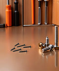 Self Tapping Screws Kit With 7 Sizes Carbon Steel Black 500 Pieces Assortment For Fast, Easy Install On Metal Or Wood, Pan Head Machine Screws, Heavy Duty Diy Project Ready Set, black screws and bolts