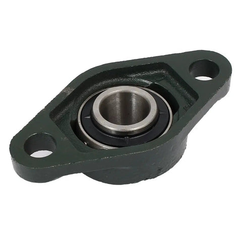 Heavy Duty Flange Block Pillow Bearing With 130mm Length And 25mm Bore Metal Housing For Industrial Machinery Linear Guides CNC Equipment And General Motion Systems With 16mm Mounting Holes FL205