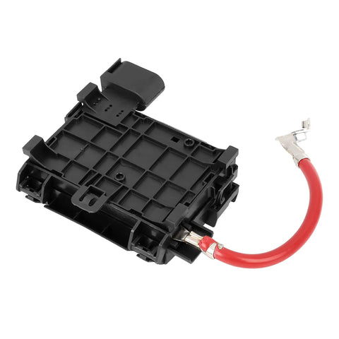 Heavy Duty Fuse Box Battery Terminal Block For Volkswagen Golf Jetta Beetle showing black plastic housing and red power cable.
