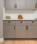 Modern kitchen cabinets with Ten Pack 3 Inch Flat Black Drawer Pulls Cup Cabinet Handles For Kitchen Cabinets And Furniture Center To Center 3 Inches