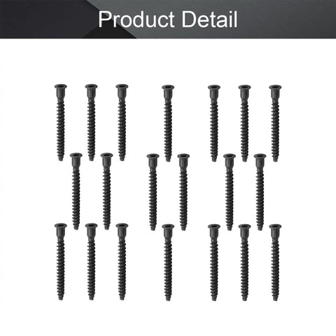 Confirmat Screws M7x70mm Carbon Steel Inner Hex Self Drilling For Wooden Board Connection Black 20 Pieces displayed on white.